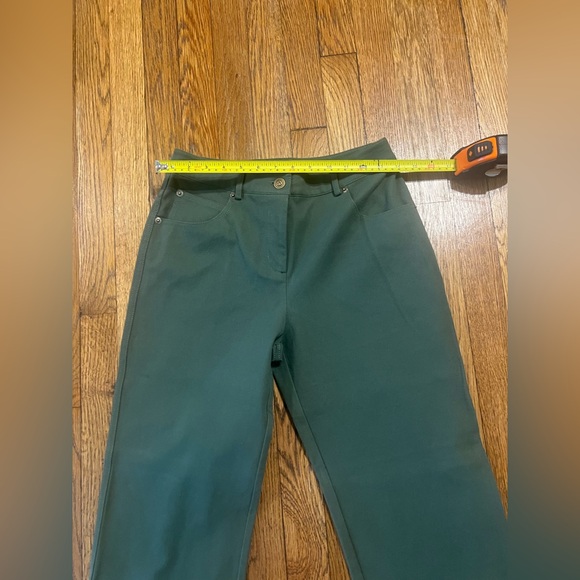 St. John Green Flare Leg Jeans - Picture 4 of 9